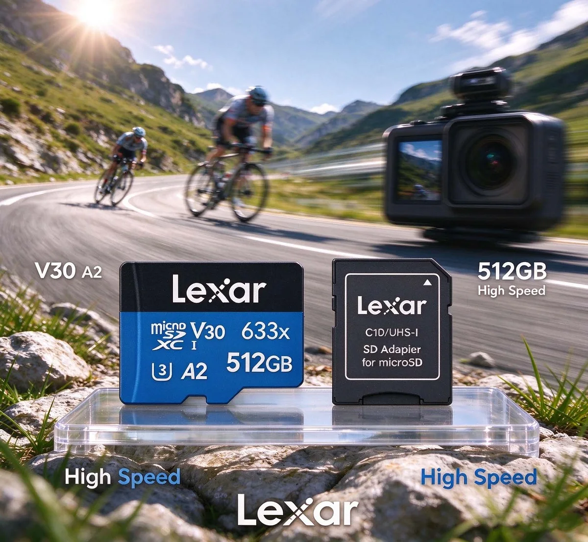 Memory Card Ssd - Cartão de memória microSDXC Lexar BLUE
