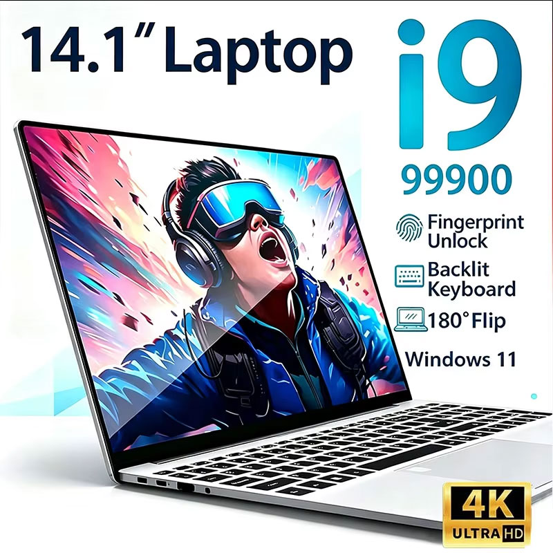 Ssd 2Tb - Computador Portátil 14.1' Intel Core i9-9900
