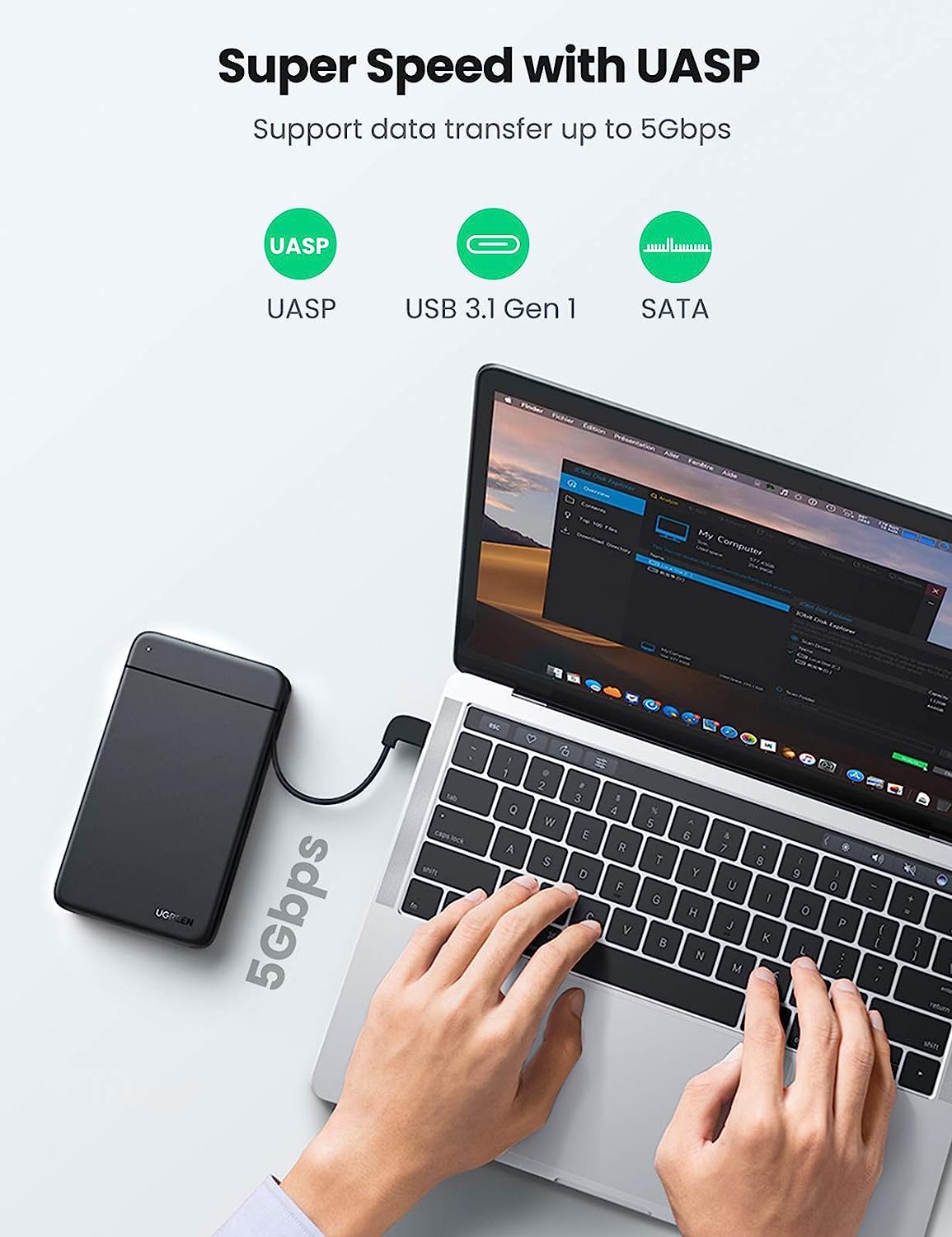 UGREEN USB C Gabinete de disco - External Ssd avaliação e preço