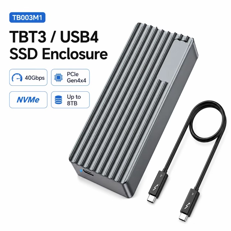 Gabinete TBT3/USB4 para SSD M. - Usb4 40Gbps External Ssd 8Tb avaliação e preço