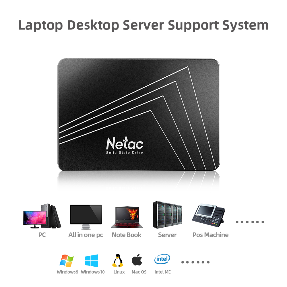 SSD SATA Netac 128G 256G 512G  - Ssd 500Gb avaliação e preço