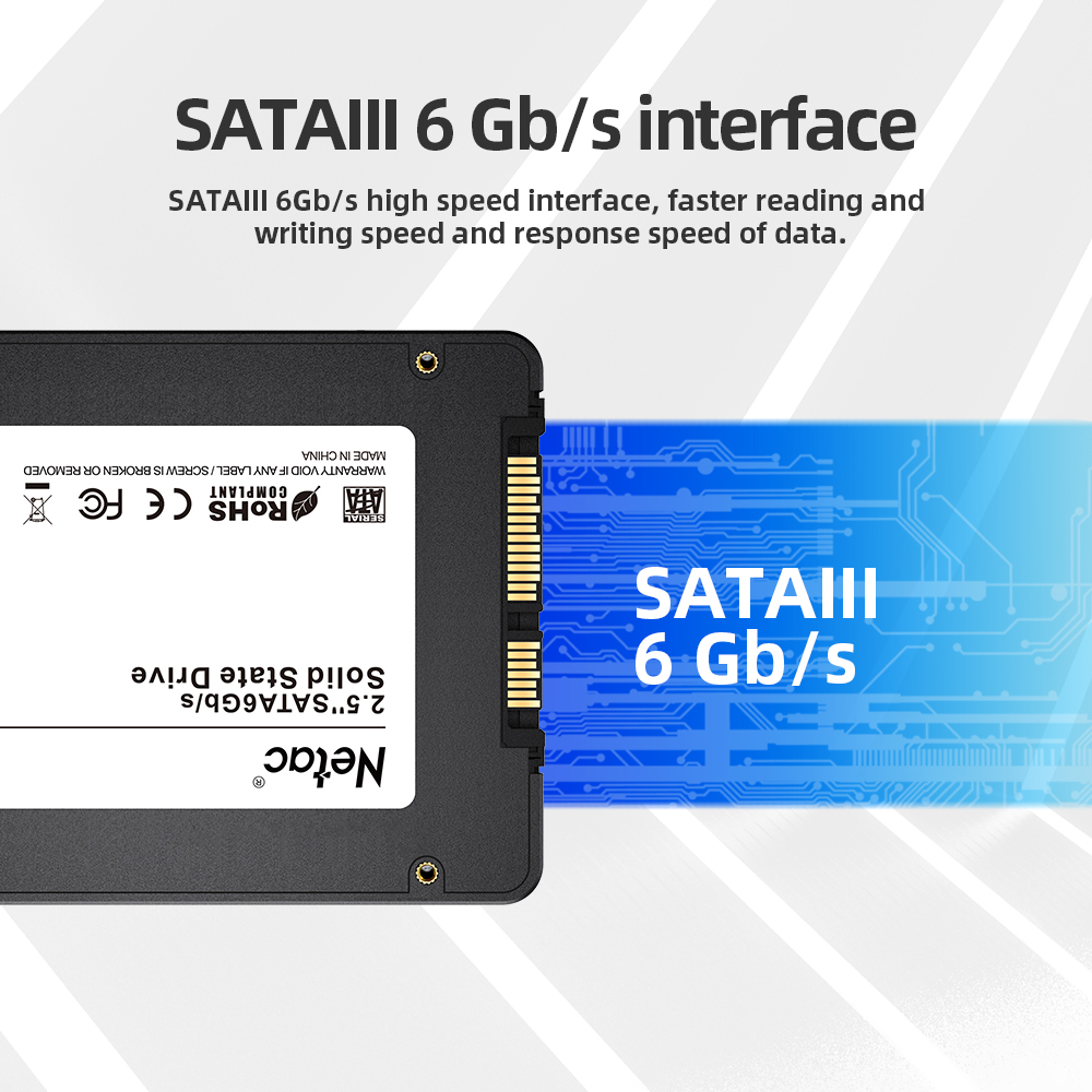 SSD SATA Netac 128G 256G 512G  - Ssd 500Gb avaliação e preço